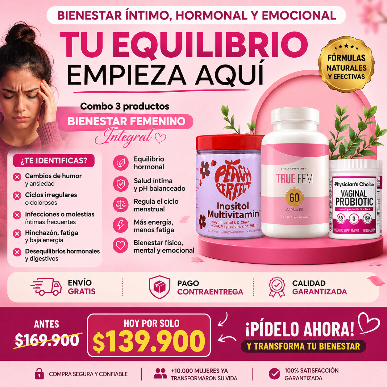 Combo Bienestar Femenino — Energía, Equilibrio y Vitalidad para la Mujer