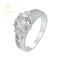 High Quality Wedding Jewelry  S925 Silver Moissanite Men's Patterned Rings Round Cut for Men's Wedding Engagement Ring