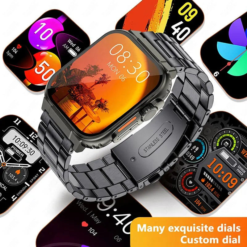 LIGE-reloj inteligente para hombre y mujer, accesorio de pulsera resistente al agua con Bluetooth, llamadas, Batería grande de 600Mah, seguimiento de actividad deportiva, música Local, 100