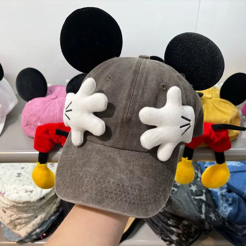 Gorra de béisbol con orejas de ratón de dibujos animados para niñas, estilo de pico de pato de Anime Y2K, sombrilla de moda para actividades al aire libre, gorra de moda para mujeres