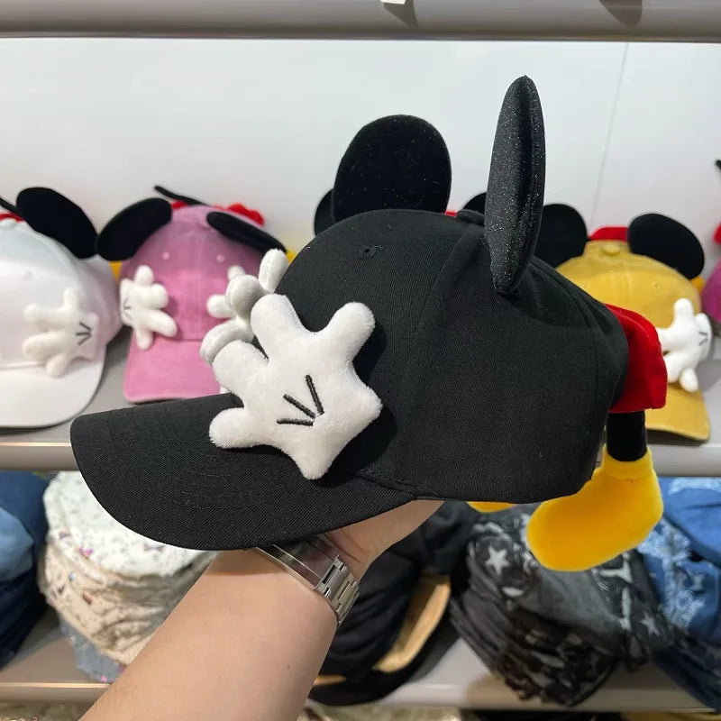 Gorra de béisbol con orejas de ratón de dibujos animados para niñas, estilo de pico de pato de Anime Y2K, sombrilla de moda para actividades al aire libre, gorra de moda para mujeres