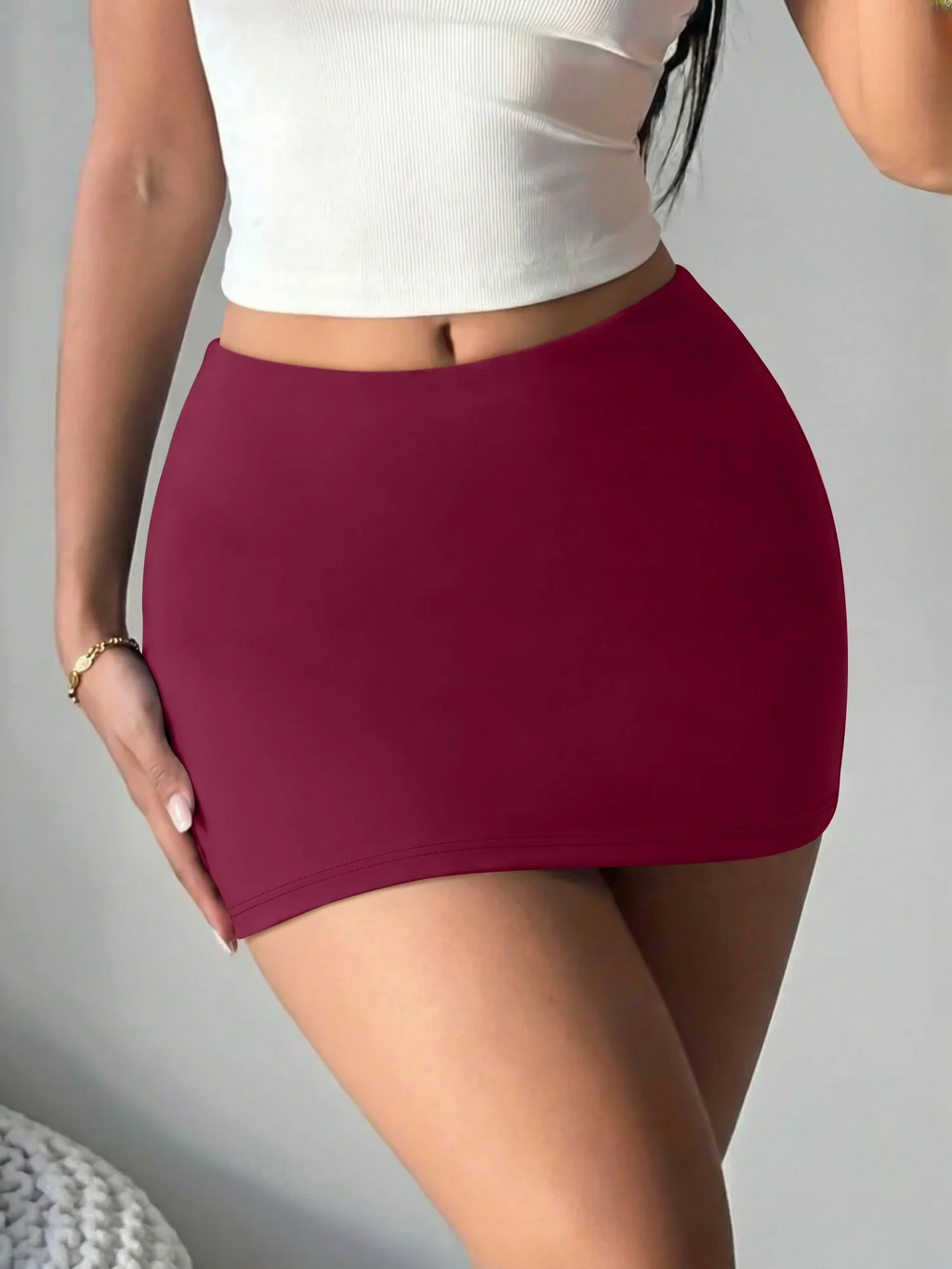 Falda pantalón 2 en 1 para ir al trabajo y hacer ejercicio, diseño de cintura alta para optimizar las proporciones, resistente a las arrugas y duradera, imprescindible para looks informales.