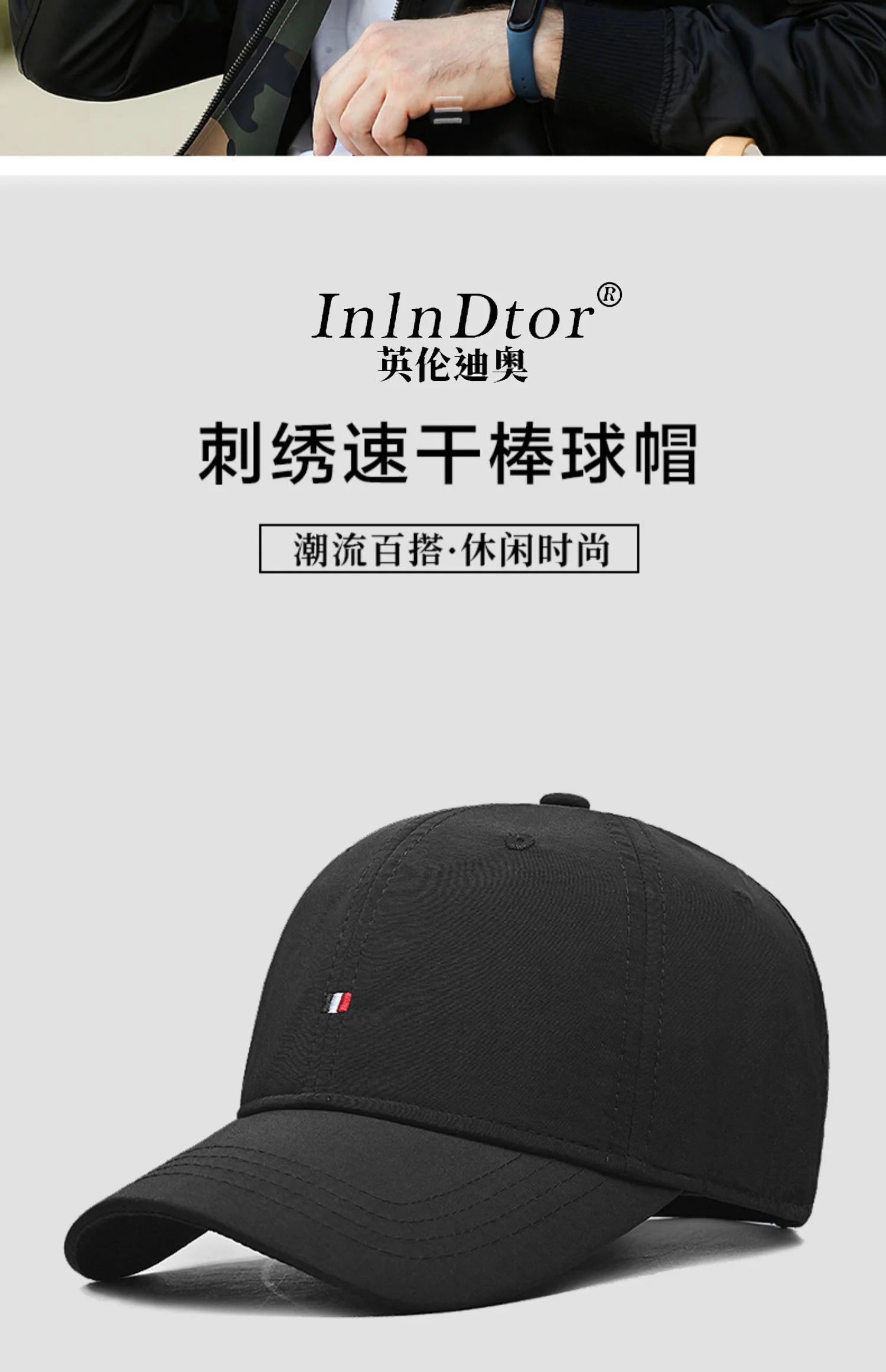 InlnDtor-gorra de béisbol con visera para hombre, gorra simple estándar de cabeza grande redonda, con protector solar, informal, para primavera y verano