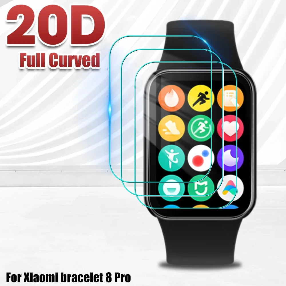 Protector de pantalla de vidrio templado para Xiaomi Mi Band 8 Pro, película protectora transparente para accesorios Mi Band8 Pro, 1-5 uds.