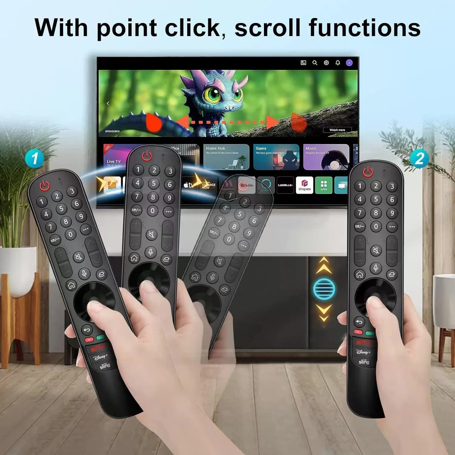 Mando a distancia mágico de repuesto MR23GA para LG TV, Compatible con todos los LG con función de voz, OLED inteligente, QNED, UHD, 4K, 8K, nuevo