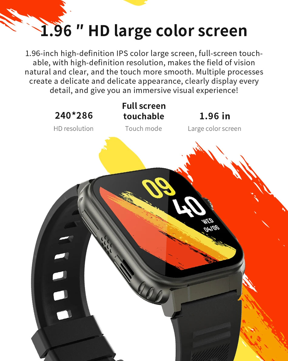 LIGE-reloj inteligente para hombre y mujer, accesorio de pulsera resistente al agua con Bluetooth, llamadas, Batería grande de 600Mah, seguimiento de actividad deportiva, música Local, 100