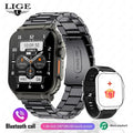 LIGE-reloj inteligente para hombre y mujer, accesorio de pulsera resistente al agua con Bluetooth, llamadas, Batería grande de 600Mah, seguimiento de actividad deportiva, música Local, 100