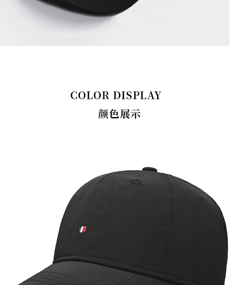 InlnDtor-gorra de béisbol con visera para hombre, gorra simple estándar de cabeza grande redonda, con protector solar, informal, para primavera y verano