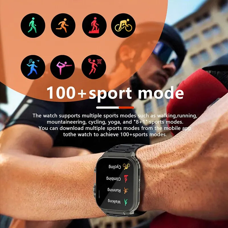 LIGE-reloj inteligente para hombre y mujer, accesorio de pulsera resistente al agua con Bluetooth, llamadas, Batería grande de 600Mah, seguimiento de actividad deportiva, música Local, 100