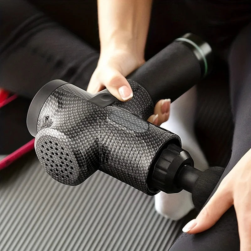 Pistola de Masaje Eléctrica 30 Niveles — Silenciosa y Potente para Todo el Cuerpo