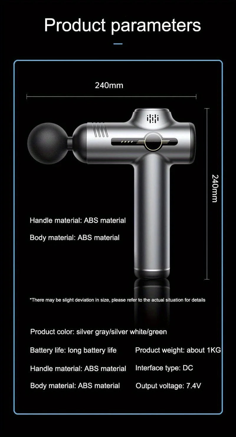 Pistola de Masaje Profesional 99 Velocidades — Recuperación Muscular Profunda