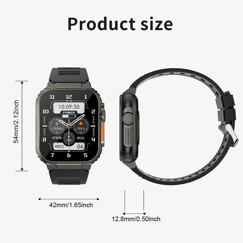 LIGE-reloj inteligente para hombre y mujer, accesorio de pulsera resistente al agua con Bluetooth, llamadas, Batería grande de 600Mah, seguimiento de actividad deportiva, música Local, 100