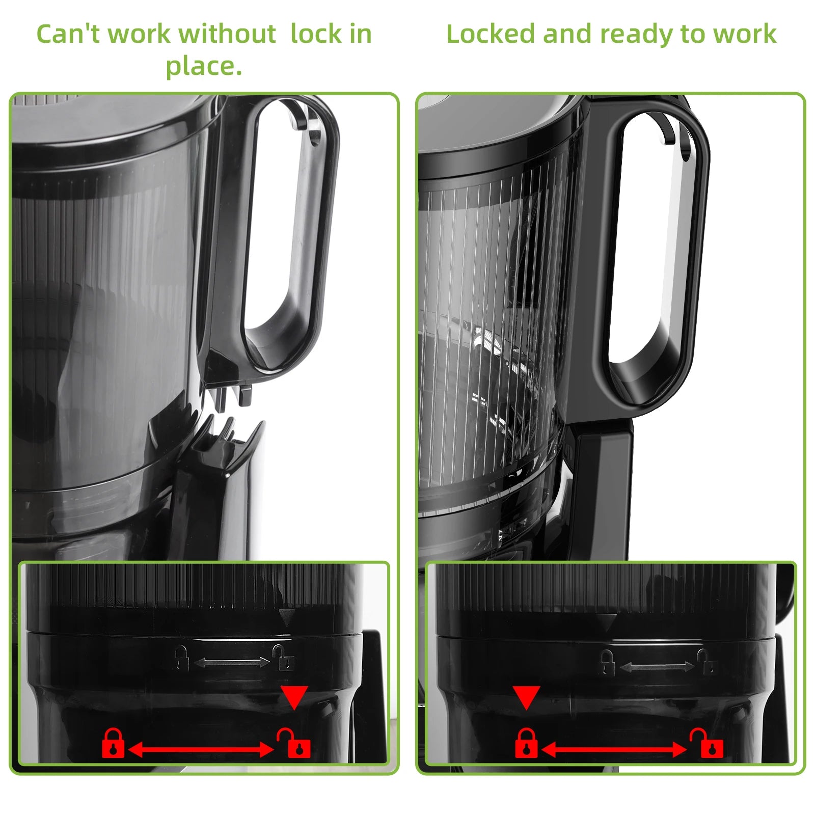 Exprimidor de prensa en frío BioloMix, con conducto de alimentación de 130 mm, apto para frutas y verduras enteras, alto rendimiento de jugo, exprimidor de masticación lenta sin BPA