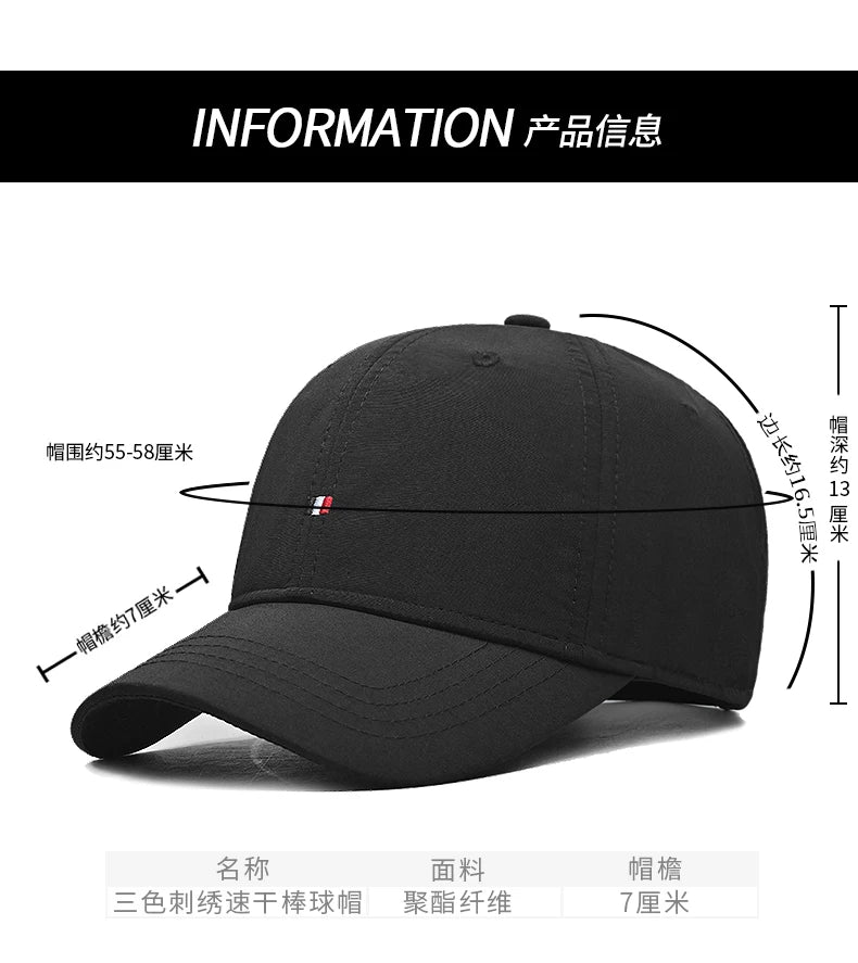 InlnDtor-gorra de béisbol con visera para hombre, gorra simple estándar de cabeza grande redonda, con protector solar, informal, para primavera y verano
