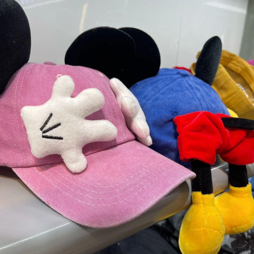 Gorra de béisbol con orejas de ratón de dibujos animados para niñas, estilo de pico de pato de Anime Y2K, sombrilla de moda para actividades al aire libre, gorra de moda para mujeres
