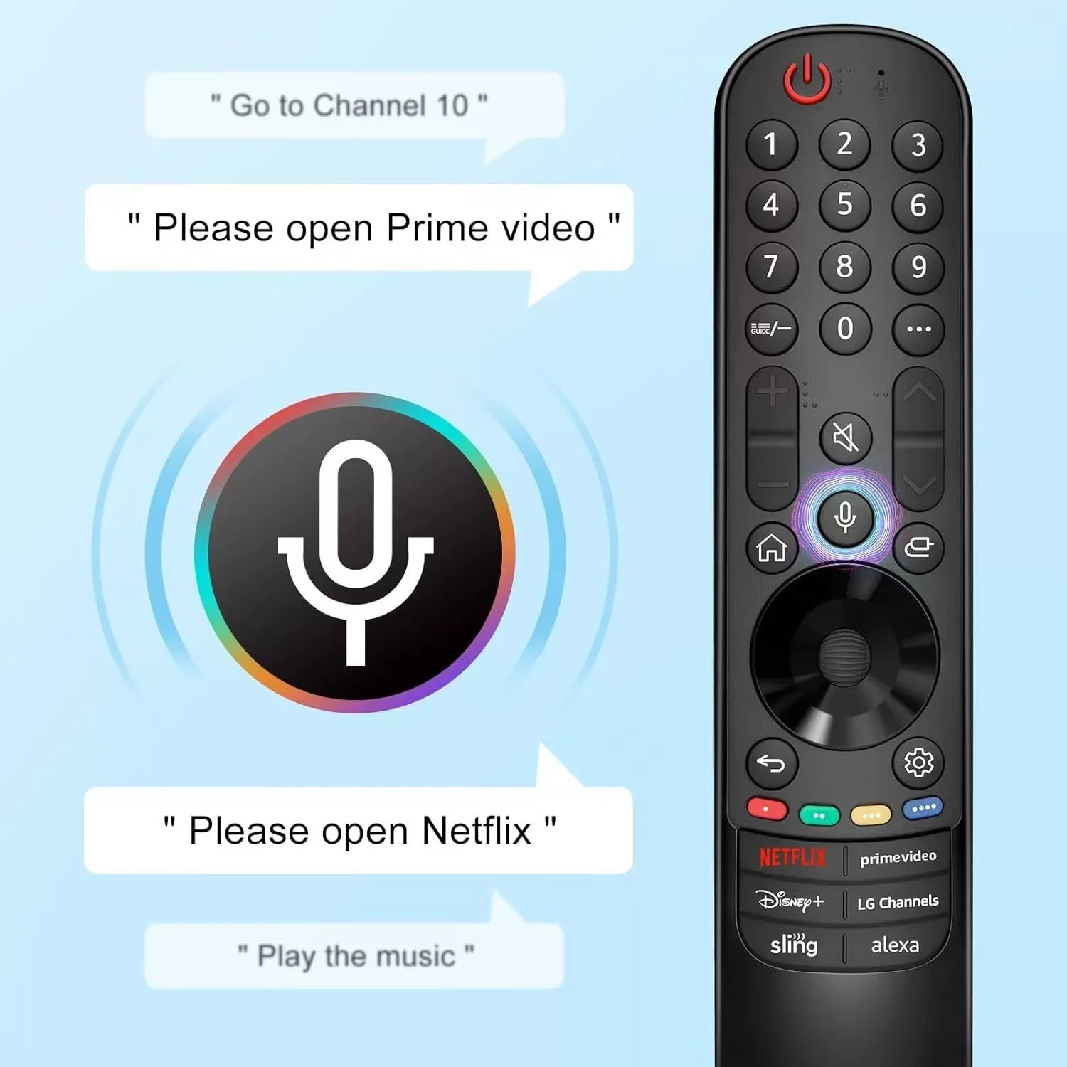 Mando a distancia mágico de repuesto MR23GA para LG TV, Compatible con todos los LG con función de voz, OLED inteligente, QNED, UHD, 4K, 8K, nuevo
