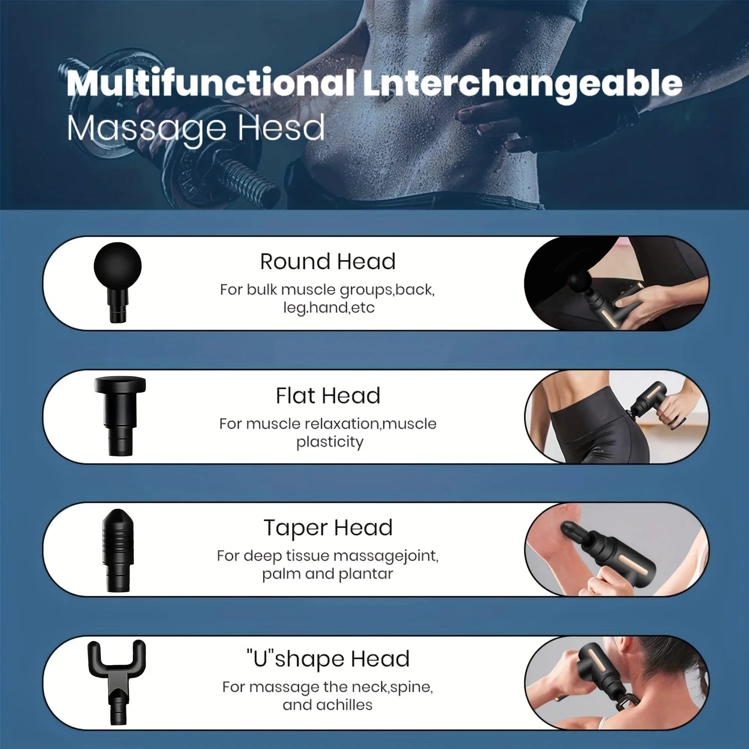 Pistola de Masaje Profesional 99 Velocidades — Recuperación Muscular Profunda